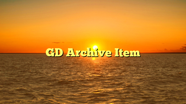 GD Archive Item